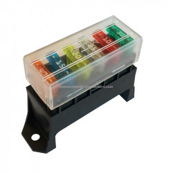 Fuse box for 6 blade fuses