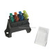 Fuse box for 4 blade fuses